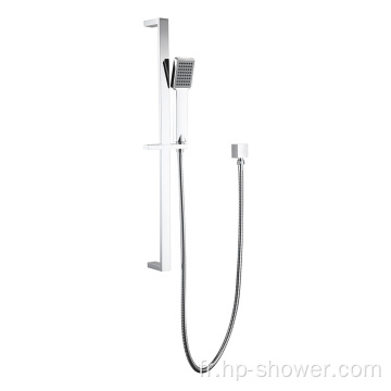 Glissière de douche à main chromée pour salle de bain